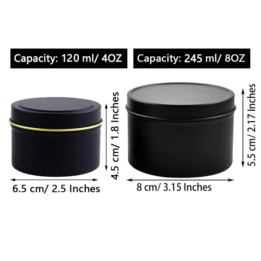 4 унции/8 унций свечи с крышка – обзор и цена Tin Container Lid